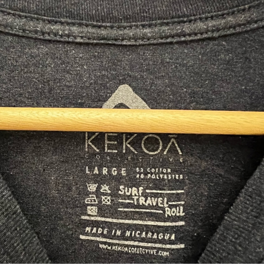 Kekoa Collective Blue T-Shirt Size Large - Picture 4 of 4